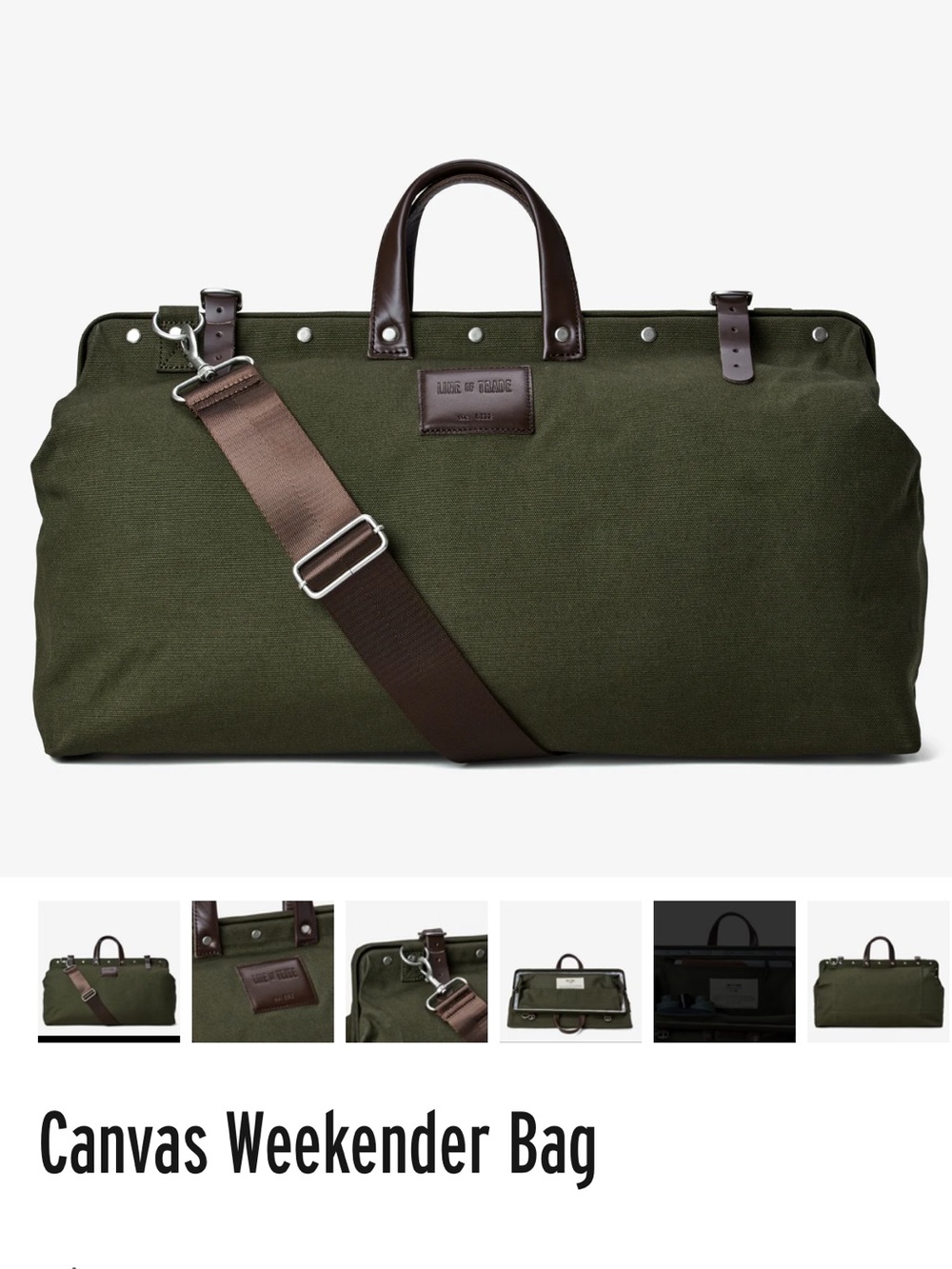 NWT Line of Trade Weekender Bag